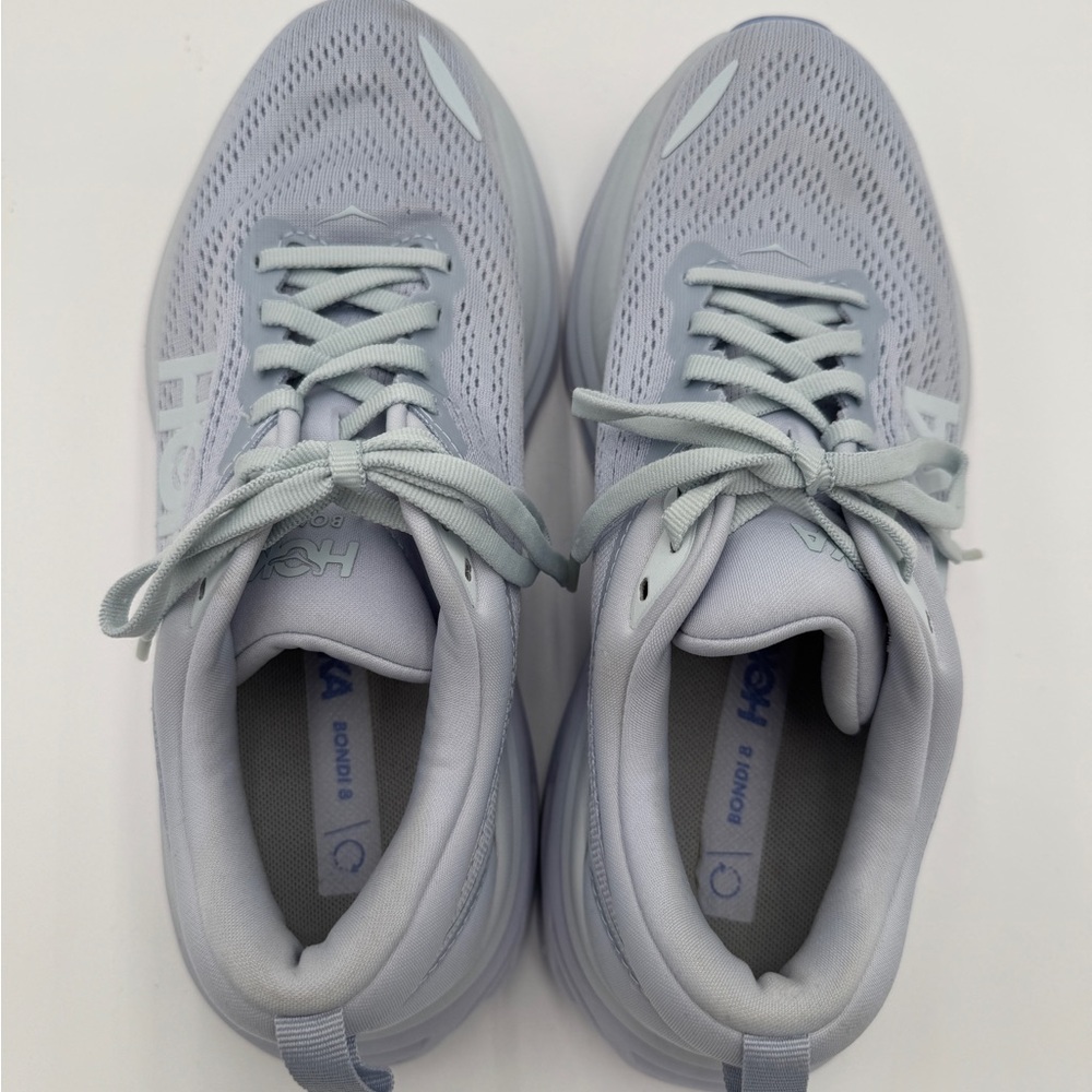 NEW Hoka One One Bondi 8 Women’s Running Shoes Ether Illusion Purple Size 8 - Picture 6 of 9